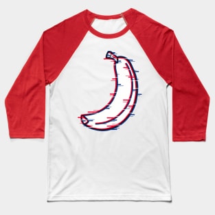 Glitch effect on a banana Baseball T-Shirt